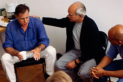 Group of men talking